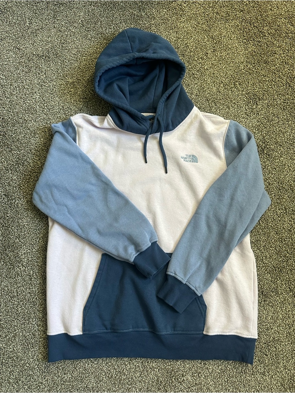 The North Face Men's Three-Tone Blue Pullover Hoodie